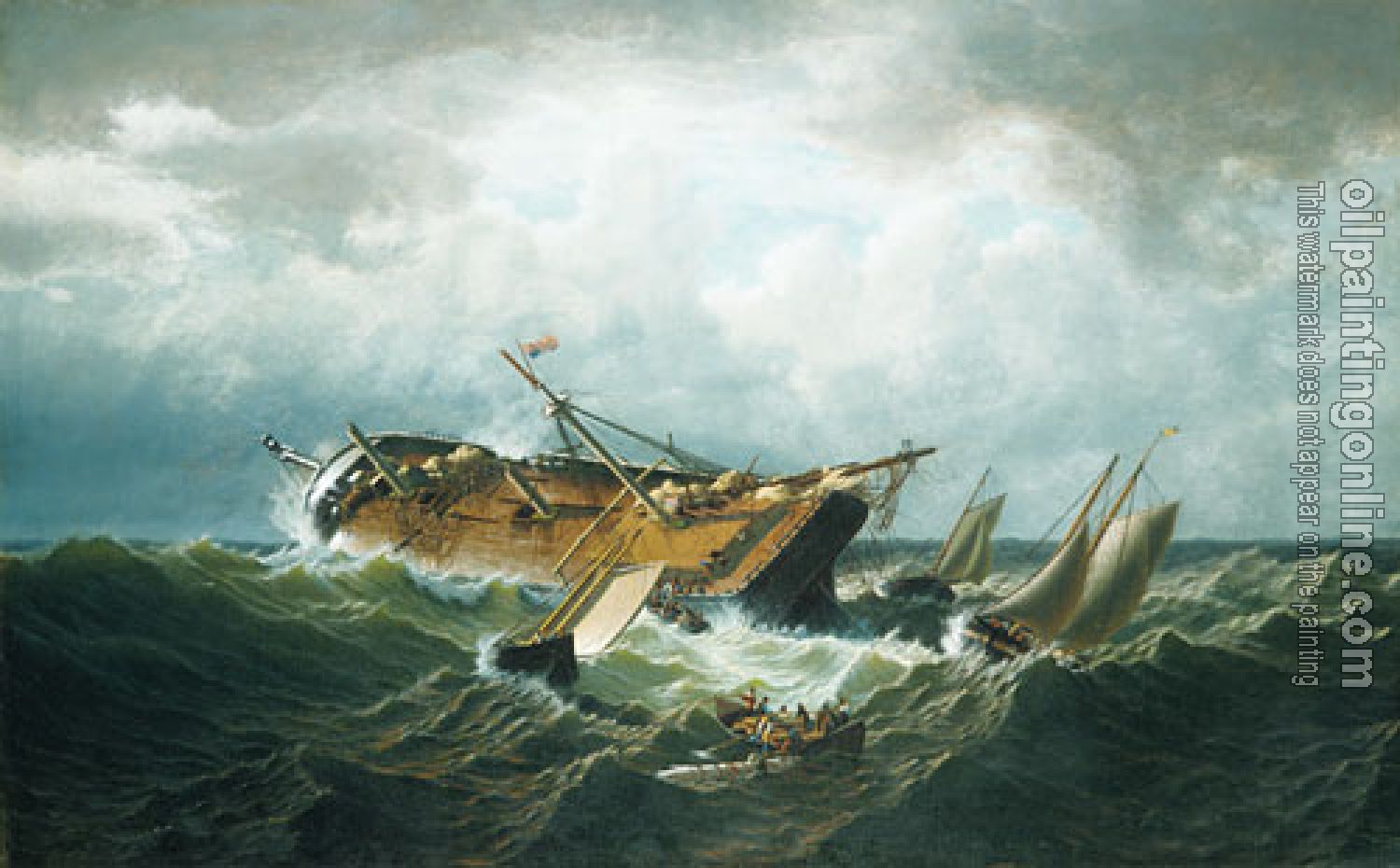 William Bradford - Shipwreck Off Nantucket